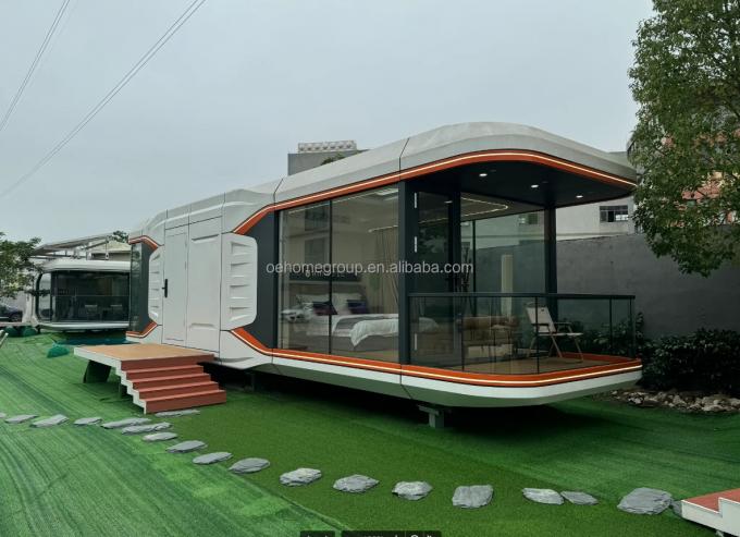 完全に組み立てられたプレハブ住宅 カスタマイズされた小さなプレハブ住宅 警備室用 プレハブ住宅キット 18