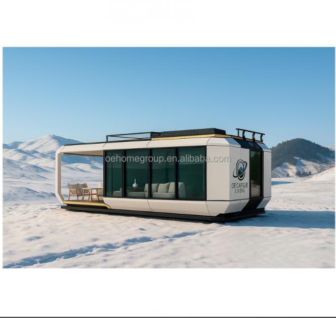 インテリジェントシステム屋外キャンプキャビンハウスモバイルホームスペースプレハブ部屋スペースカプセル 4