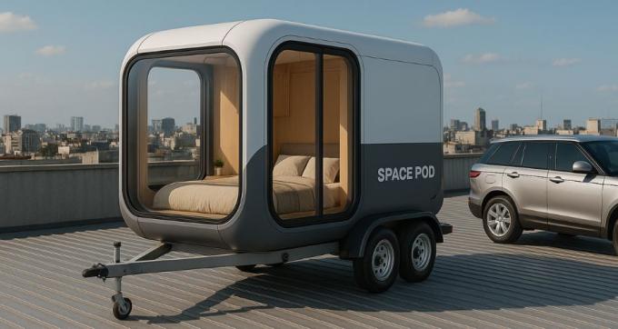 高級寝室リビングルームモダンプレハブスマートタイニースペースカプセルモバイルモジュラーコンテナカプセルハウスホテル 12
