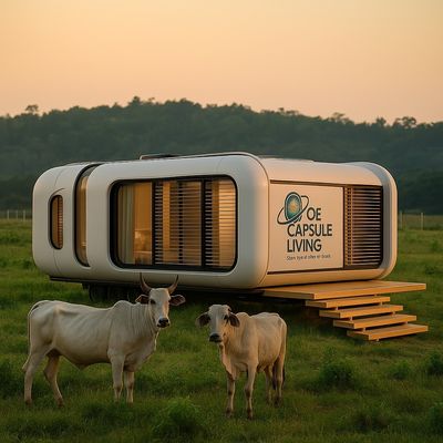 防音 OEM ODM モジュール式プライベートオフィス ポッド 屋外カプセル 庭 裏庭用
