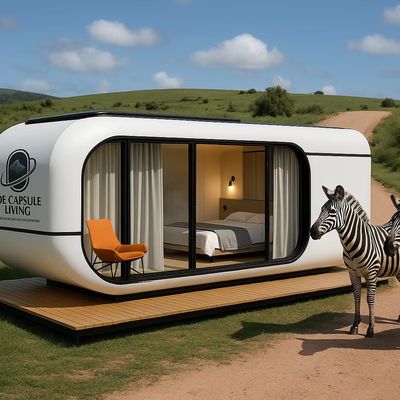 豪華20フィートモダンコンテナハウス 小規模住宅用プレハブ鋼構造 ホテル ヴィラ アパートメント スペース